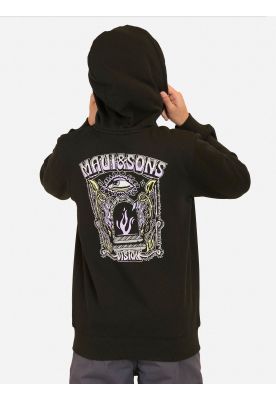 Imagen 2 del producto Poleron FZ Ride Negro Infantil Maui And Sons