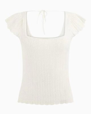 Imagen 2 del producto Polera Ss Sn Pointelle Laurel Swtr Blanco