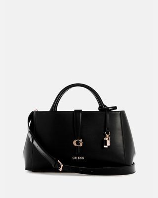 Cartera Guess Mujer Carrie Girlfriend Satchel Negro