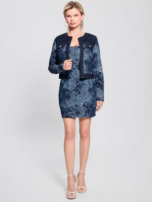 Imagen 2 del producto Vestido Guess Mujer Sl Eden Jacquard Denim Dress Azul