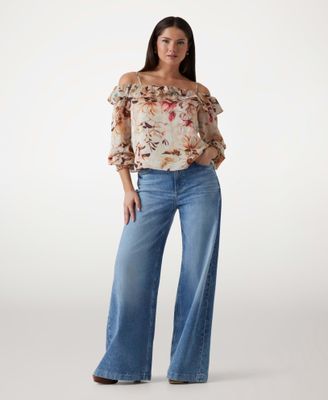 Imagen 2 del producto Blusa Off Shoulder Lucy Jacquard Top Multicolor