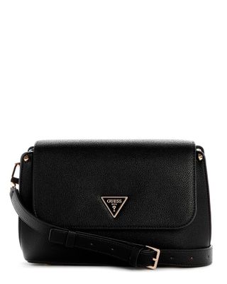Cartera Guess Mujer Meridian Ii Flap Crossbody Negro