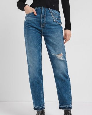 Jeans Guess Mujer Mom Azul