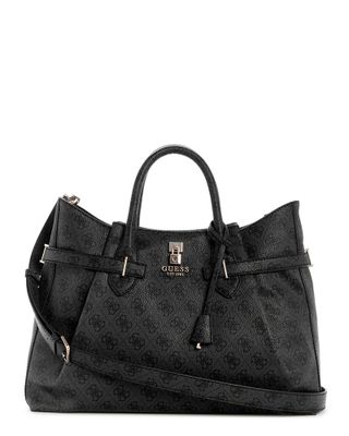 Cartera Guess Mujer Yesba Girlfriend Satchel Gris Oscuro