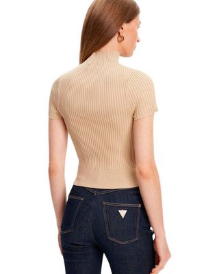 Imagen 2 del producto Sweater Guess Mujer Ss Jayla Mock Neck Beige
