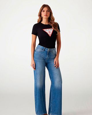 Imagen 2 del producto Polera Guess Mujer Ss Cn Original Tee Negro