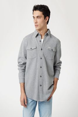 Camisa Guess Hombre Ls Collins Luxury Shirt Gris