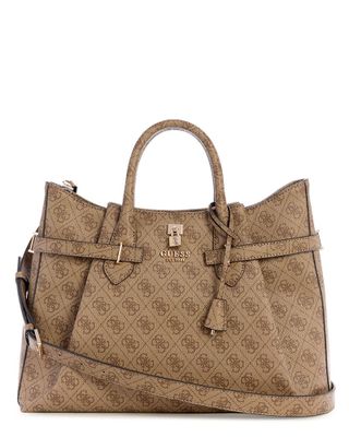 Cartera Guess Mujer Yesba Girlfriend Satchel Café Claro