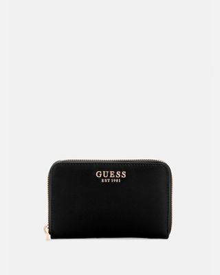 Billetera Guess Laurel Slg Medium Zip Around Negro.