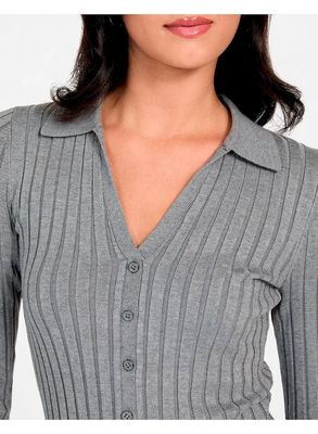 Imagen 2 del producto Sweater Guess Mujer Ls Vn Rib Miranda Gris