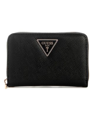 Billetera Guess Mujer Laurel Ii Slg Med Zip Around Negro