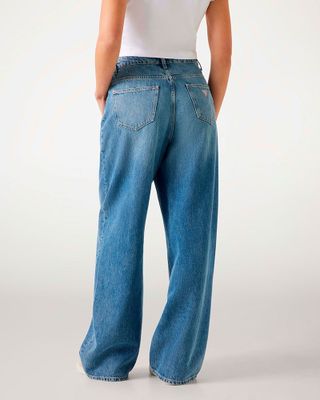 Imagen 2 del producto Jeans Guess Mujer Gina Wide Leg Azul