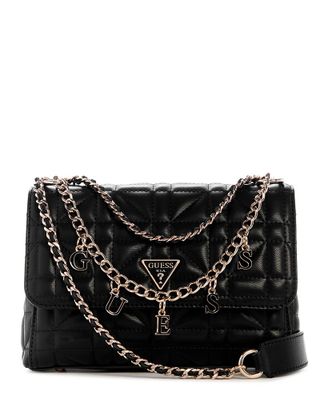 Cartera Guess Mujer Edita Convertible Xbody Flap Negro
