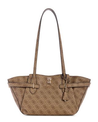 Cartera Guess Mujer Yesba Grlfrnd Shoulder Satchel Café Claro