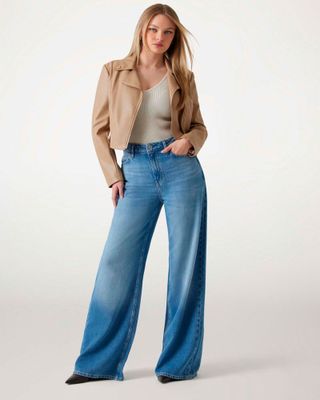 Imagen 2 del producto Chaqueta Guess Mujer Clemence Pu Leather Jacket Café claro