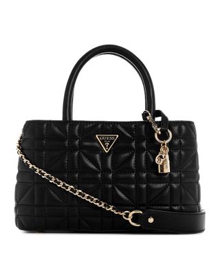 Cartera Guess Mujer Edita Elite Satchel Negro