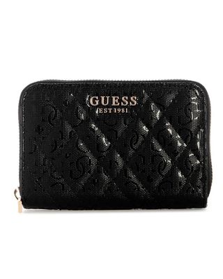 Billetera Guess Mujer Isemay Slg Medium Zip Around Negro