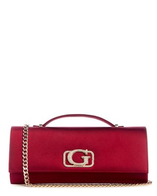 Cartera Guess Mujer Zalina Handle Clutch Rojo