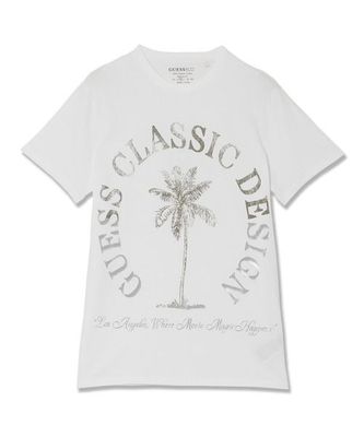 Polera Ss Bsc Guess Cls Design Tee Blanco