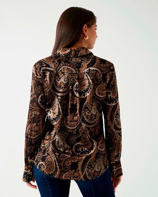 Imagen 2 del producto Blusa Ls Clarisse Oversize Multicolor Mujer