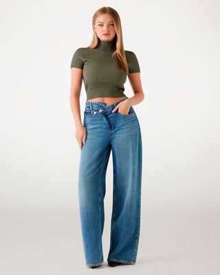 Imagen 2 del producto Sweater Guess Mujer Ss Jayla Mock Neck Swtr Verde