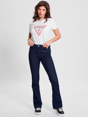 Imagen 2 del producto Polera Guess Mujer Ss Classic Fit Logo Tee Blanco