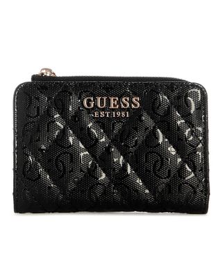 Billetera Guess Mujer Isemay Slg Zip Arnd Card Case Negro