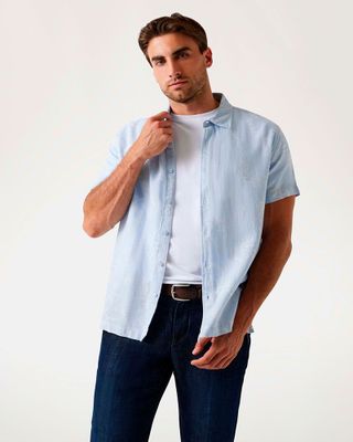 Imagen 1 del producto Camisa Ss Iverson Jacquard Shirt Azul