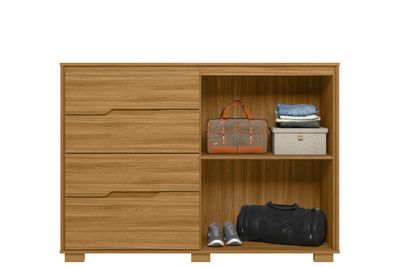 Imagen 2 del producto Comoda Luzzia 4 cajones 2 puertas Freijo