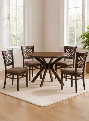 Imagen 2 del producto Juego de Comedor Amelie 4 sillas Café