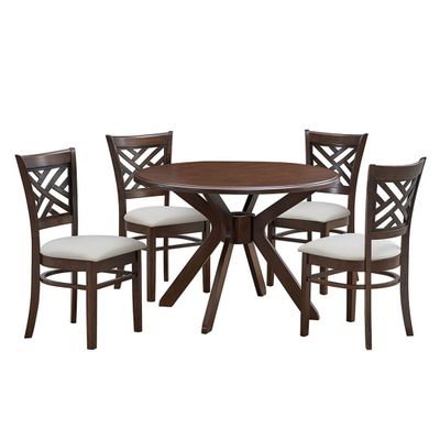 Juego de Comedor Amelie 4 sillas Marfil