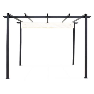 Imagen 2 del producto Pérgola Cavancha con Tela Retráctil 3x3mt Marfil
