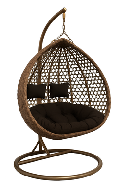 Imagen 2 del producto Silla Colgante Hawái XL Chocolate Cojín Café