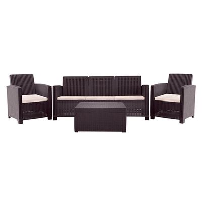 Juego Terraza Álamo Triple Chocolate 5 Pers