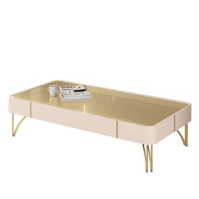 Mesa de centro Doncella Off white Champagne