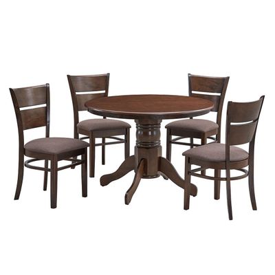 Juego de Comedor Juliette Chocolate 4 sillas Café