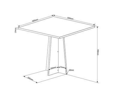 Imagen 2 del producto Juego de comedor 4 sillas Legado Gris 78 x 90 x 90 cm