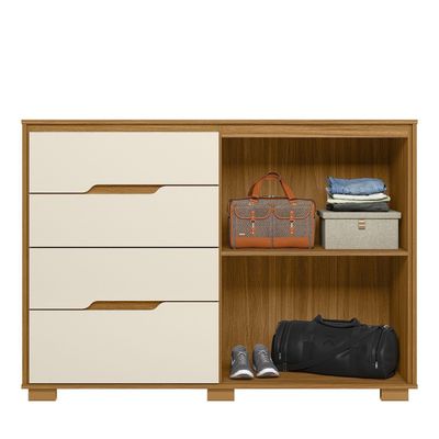 Imagen 2 del producto Comoda Luzzia 4 cajones 2 puertas 147x105x47 cm