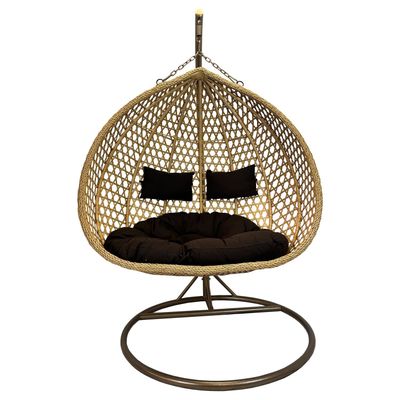 Imagen 2 del producto Silla Colgante Hawái XL Caramelo Cojín Café