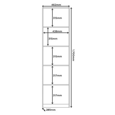 Imagen 2 del producto Closet multiuso Eden Blanco 170x28,5x46,2