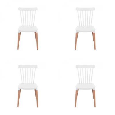 Silla Windsor Blanca 4 Unidades