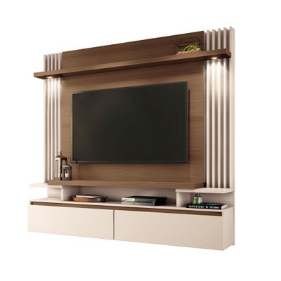 Home Tv Panel Turín 55"" 181x169x33 cm Castaño Off White