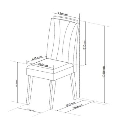 Imagen 2 del producto Juego de comedor 4 sillas Hera Gris 77,6 x 90 x 90 cm