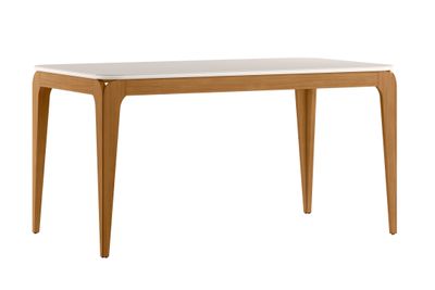 Imagen 2 del producto Juego de Comedor Roma 160x90 cm Vidrio 6 Sillas Beige