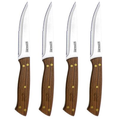 SET DE 4 CUCHILLOS DE 5"" PARA ASADO