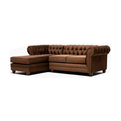 Seccional Chesterfield Izquierdo Café