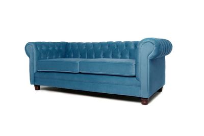 Imagen 2 del producto Sofá Chesterfield 3C Velvet Petroleo