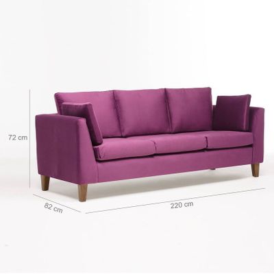 Imagen 2 del producto Sofá Estocolmo 220 Morado