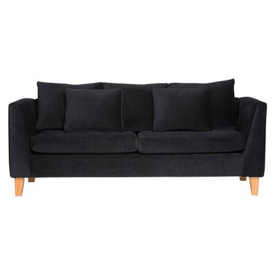 Sofá Estocolmo 3 Cuerpos Negro