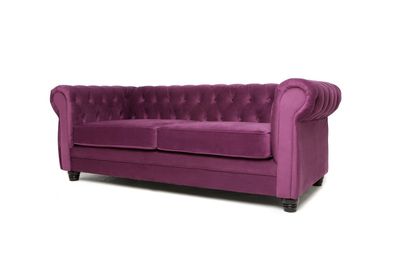 Imagen 2 del producto Sofá Chesterfield 3C Velvet Morado